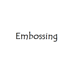 *(Embossing)