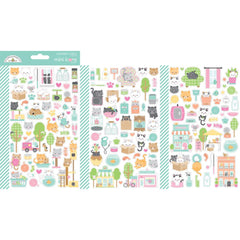 Pretty Kitty - Doodlebug - Mini Cardstock Stickers 2/Pkg