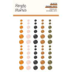 FaBOOlous - Simple Stories - Glossy Enamel Dots Embellishments