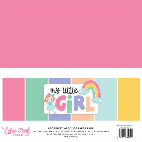 My Little Girl - Echo Park - Collection Kit 12"X12" - Solids