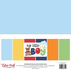 My Little Boy - Echo Park - Collection Kit 12"X12" - Solids