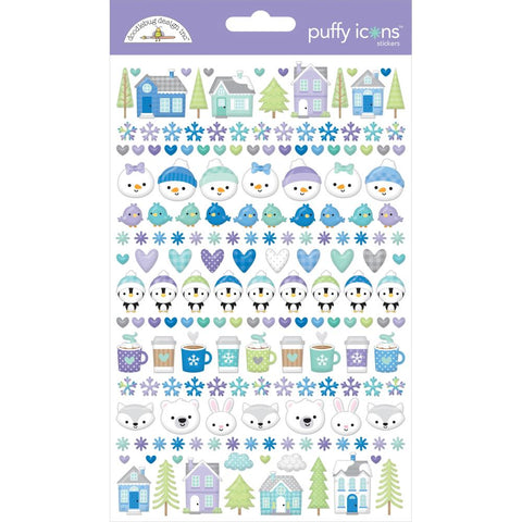 Snow Much Fun - Doodlebug - Puffy Stickers (3592)