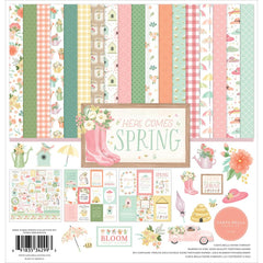 Here Comes Spring - Carta Bella - Collection Kit 12"X12"