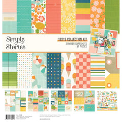 Summer Snapshots - Simple Stories - Collection Kit 12"X12"