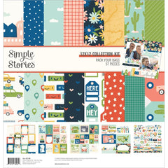 Pack Your Bags - Simple Stories - Collection Kit 12"X12"
