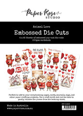 Animal Love - Paper Rose - Embossed Die Cuts (8184)
