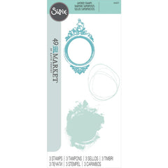 Sizzix/49 & Market - Layered Clear Stamps 3/Pkg (9043)