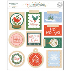Holiday Dreams - PinkFresh Studios - Wood Accent Stickers (2202)