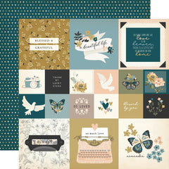 Remember - Simple Stories - Double-Sided Cardstock 12"X12" - 2"x2"/4"x4" Elements
