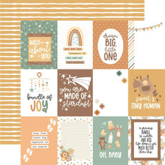 Our Baby - Echo Park - Double-Sided Cardstock 12"X12" - 3"X4" Journaling Cards