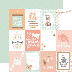 Our Baby (Girl) - Echo Park - Double-Sided Cardstock 12"X12" - 3"X4" Journaling Cards