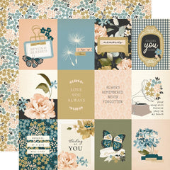 Remember - Simple Stories - Double-Sided Cardstock 12"X12" - 3"X4" Elements