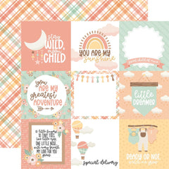 Our Baby (Girl) - Echo Park - Double-Sided Cardstock 12"X12" -  4"X4" Journaling Cards