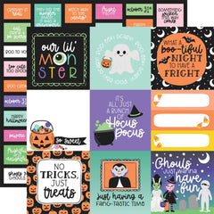 Monster Mash - Echo Park - Double-Sided Cardstock 12"X12" - 4"x4" Journaling Cards