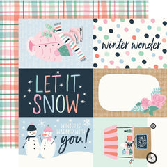 Winter Wonder - Simple Stories -  Double-Sided Cardstock 12"X12" - 4"x6" Elements