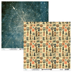 Traveller  - Mintay Papers - 12X12 Patterned Paper - Paper 04