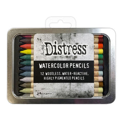 Tim Holtz - Distress Watercolor Pencils 12/Pkg - Set #5