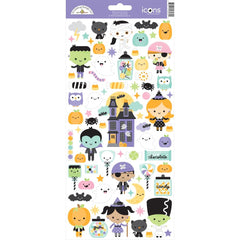 Sweet & Spooky - Doodlebug - Cardstock Stickers 6"x12" - Icons (2625)