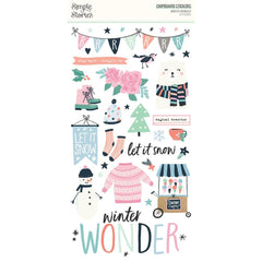 Winter Wonder - Simple Stories - Chipboard Stickers 6"X12"