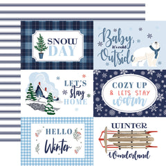 Wintertime - Carta Bella - 12"x12" Double-sided Patterned Paper - 6"x4" Journaling Cards