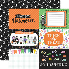 Monster Mash - Echo Park - Double-Sided Cardstock 12"X12" - 6"x4" Journaling Cards