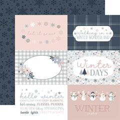 WinterLAND - Echo Park - Double-Sided Cardstock 12"X12" - 6"x4" Journaling Cards