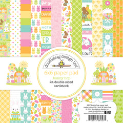 Bunny Hop - Doodlebug -  Double-Sided Paper Pad 6"X6"