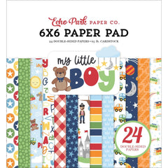 My Little Boy - Echo Park - Double-Sided Paper Pad 6"X6" 24/Pkg