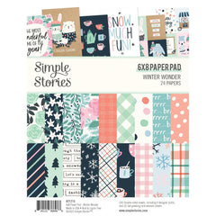 Winter Wonder - Simple Stories - Double-Sided Paper Pad 6"X8" 24/Pkg