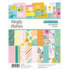 Just Beachy - Simple Stories - Double-Sided Paper Pad 6"X8" 24/Pkg