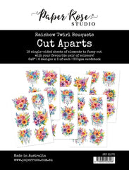 Rainbow Twirl Bouquets - Paper Rose - Cut Aparts Paper Pack (6296)