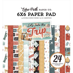 Let's Take The Trip  - Echo Park - Double-Sided Paper Pad 6"X6" 24/Pkg