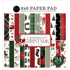 A Wonderful Christmas  - Carta Bella - Double-Sided Paper Pad 6"X6"