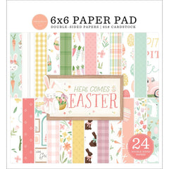 Here Comes Easter - Carta Bella - Double-Sided Paper Pad 6"X6" 24/Pkg
