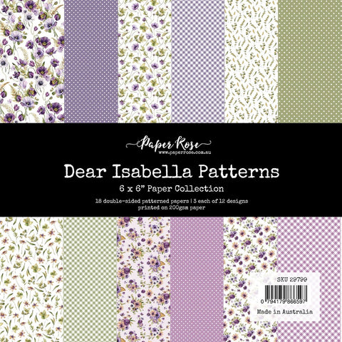Dear Isabella - Paper Rose - 6"x6" Paper Collection - Patterns