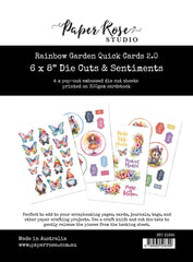 Rainbow Garden 2.0 - Paper Rose - 6"X8" Die Cuts & Sentiments (8399)