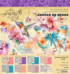 Flight Of Fancy - Graphic45 - 8"x8" Collection Pack