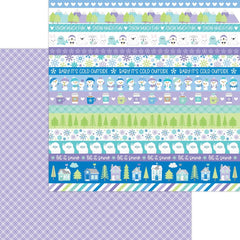 Snow Much Fun - Doodlebug - Double-Sided Cardstock 12"X12" - All Bundled Up