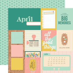 Noteworthy - Simple Stories - Double-Sided Cardstock 12"X12" - April