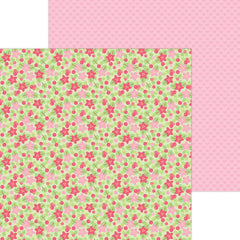Gingerbread Kisses- Doodlebug - Double-Sided Cardstock 12"X12" - Berry Floral