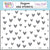 Make A Wish Birthday Girl  - Echo Park - Stencil 6"X6" -  Birthday Love Hearts