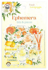 Fresh Lemonade - P13 - Ephemera Cardstock Die-cuts 12/Pkg - Bits & Pieces (1992)