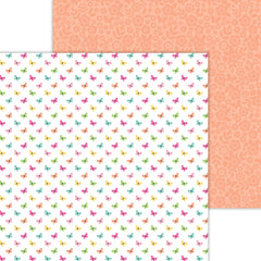 Hello Again - Doodlebug - Double-sided Cardstock 12"X12" - Bitty Butterflies