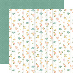 Here Comes Spring - Carta Bella - Double-Sided Cardstock 12"X12" - Blooms Of Beauty