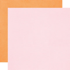 Simple Vintage Essentials Color Palette - Simple Stories - Double-Sided Cardstock 12"X12" - Blush & Orange Dots