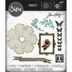 Sizzix/Tim Holtz - Thinlits Dies 15/Pkg  - Vault Boutique