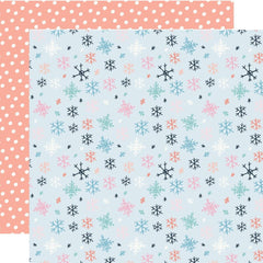 Winter Wonder - Simple Stories -  Double-Sided Cardstock 12"X12" - Chilly + Happy