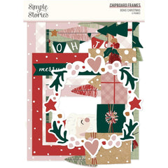 Boho Christmas - Simple Stories - Chipboard Frames