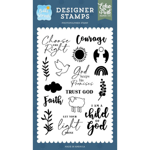 Bible Stories - Echo Park  - Stamp Set - Choose The Right