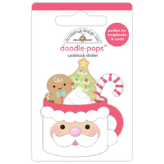 Gingerbread Kisses- Doodlebug - Doodle-Pops 3D Stickers - Christmas Cocoa